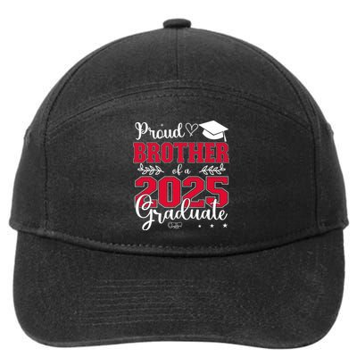 Proud Brother Of A 2025 Graduate Class Of 2025 Graduation  7-Panel Snapback Hat