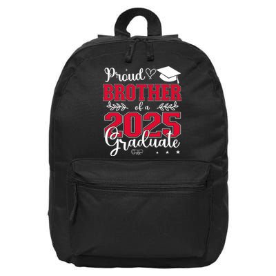 Proud Brother Of A 2025 Graduate Class Of 2025 Graduation  16 in Basic Backpack