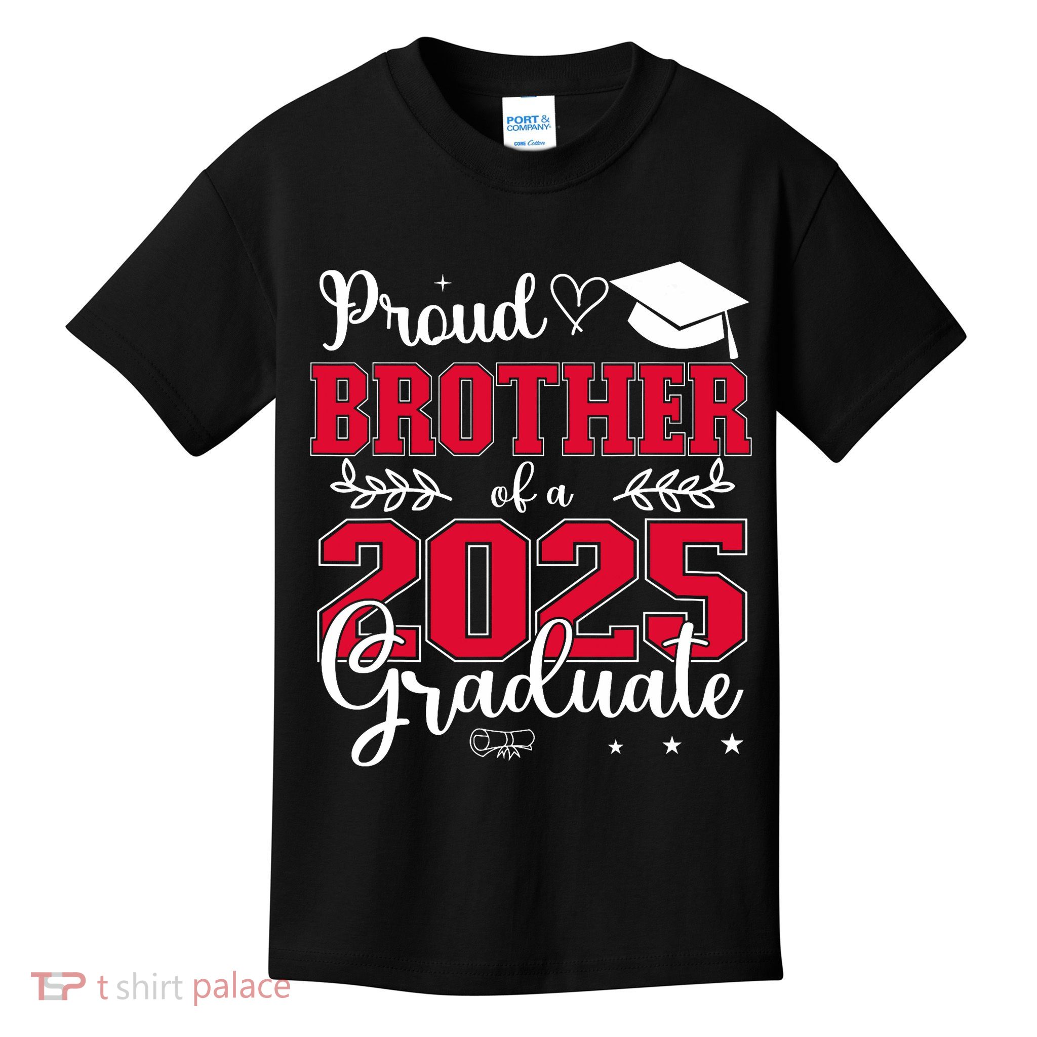 Proud Brother Of A 2025 Graduate Class Of 2025 Graduation  Kids T-Shirt