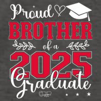Proud Brother Of A 2025 Graduate Class Of 2025 Graduation  Vector Backpack