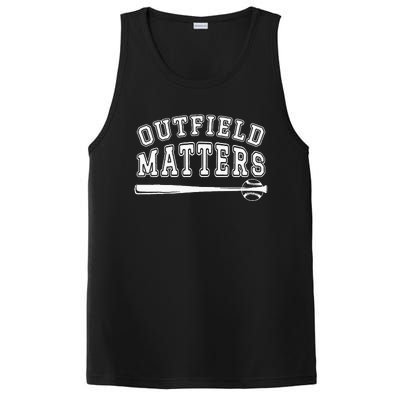 Playing Baseball Outfield Matters Baseball Outfields Funny PosiCharge Competitor Tank