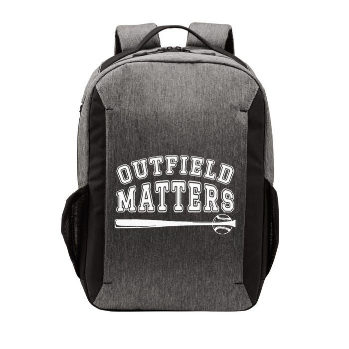 Playing Baseball Outfield Matters Baseball Outfields Funny Vector Backpack