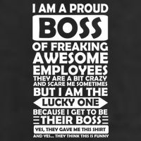 Proud Boss Of Freaking Awesome Employees Funny Gift 7 Panel Mesh Trucker Snapback Hat