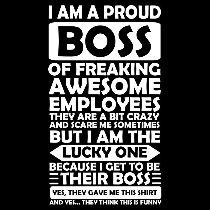 Proud Boss Of Freaking Awesome Employees Funny Gift Backpack