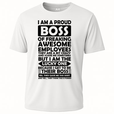 Proud Boss Of Freaking Awesome Employees Funny Gift Performance Shirt