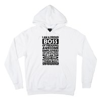 Proud Boss Of Freaking Awesome Employees Funny Gift Hoodie