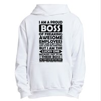 Proud Boss Of Freaking Awesome Employees Funny Gift Urban Pullover Hoodie