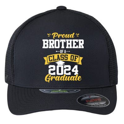 Proud Brother Of A Class Of 2024 Graduate Senior Graduation Flexfit Unipanel Trucker Cap