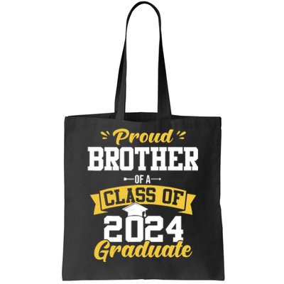 Proud Brother Of A Class Of 2024 Graduate Senior Graduation Tote Bag