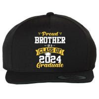 Proud Brother Of A Class Of 2024 Graduate Senior Graduation Wool Snapback Cap