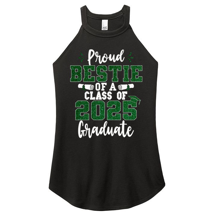 Proud Bestie Of A Class Of 2025 Graduate Senior Graduation Women's Perfect Tri Rocker Tank