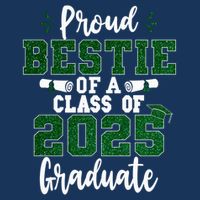 Proud Bestie Of A Class Of 2025 Graduate Senior Graduation Cool Comfort Performance Bucket Hat