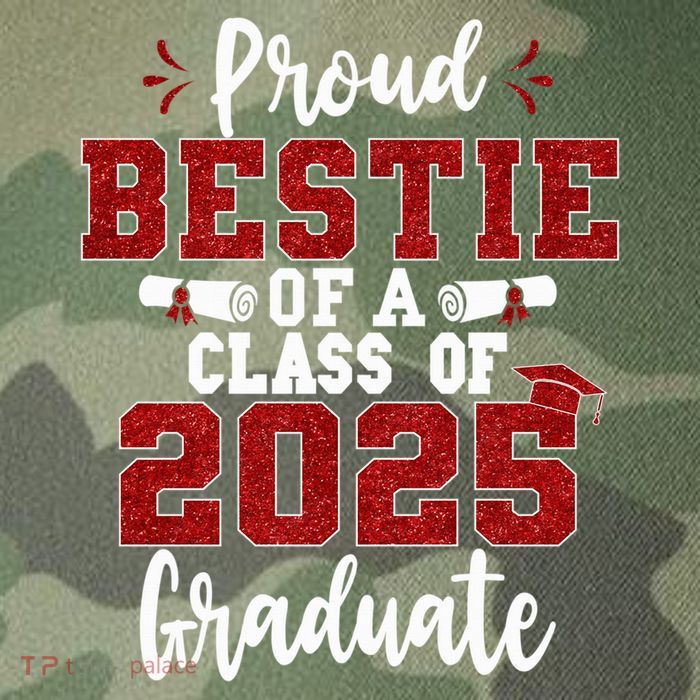 Proud Bestie Of A Class Of 2025 Graduate Senior Graduation Legacy Tie Dye Trucker Hat
