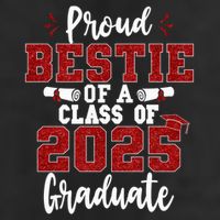 Proud Bestie Of A Class Of 2025 Graduate Senior Graduation Adult Drive Performance Visor