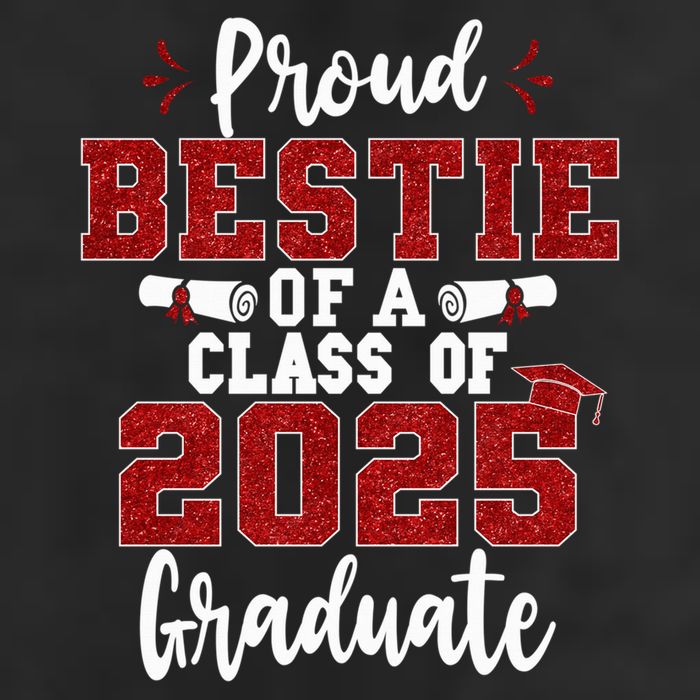 Proud Bestie Of A Class Of 2025 Graduate Senior Graduation Adult Drive Performance Visor