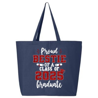 Proud Bestie Of A Class Of 2025 Graduate Senior Graduation 25L Jumbo Tote