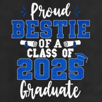 Proud Bestie Of A Class Of 2025 Graduate Senior Graduation Adult Drive Performance Visor