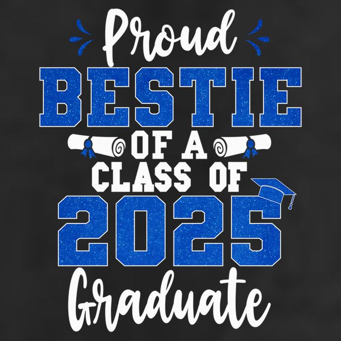 Proud Bestie Of A Class Of 2025 Graduate Senior Graduation Adult Drive Performance Visor