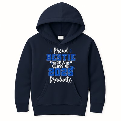Proud Bestie Of A Class Of 2025 Graduate Senior Graduation Kids Hoodie