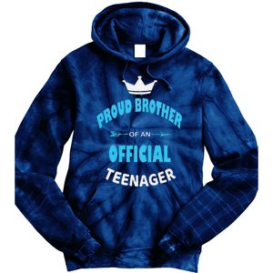 Proud Brother Of An Officiall Teenager, 13th BDay Party Love Tie Dye Hoodie