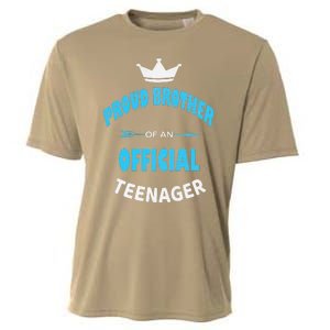 Proud Brother Of An Officiall Teenager, 13th BDay Party Love Cooling Performance Crew T-Shirt