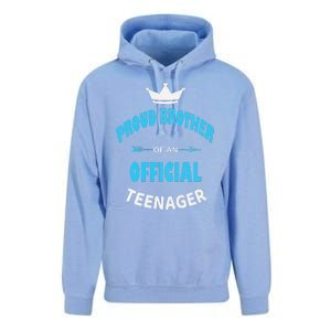 Proud Brother Of An Officiall Teenager, 13th BDay Party Love Unisex Surf Hoodie