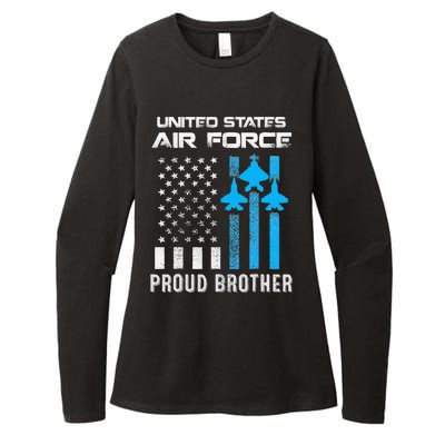 Proud Brother Of USA Airforce Military Father's Day Womens CVC Long Sleeve Shirt