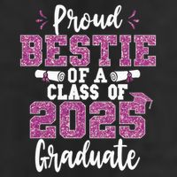 Proud Bestie Of A Class Of 2025 Graduate Senior Graduation Adult Drive Performance Visor