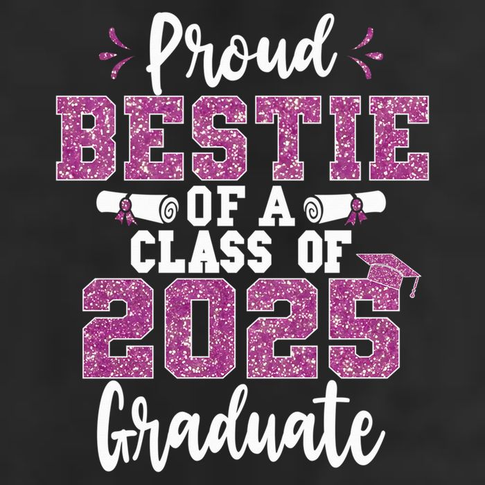 Proud Bestie Of A Class Of 2025 Graduate Senior Graduation Adult Drive Performance Visor