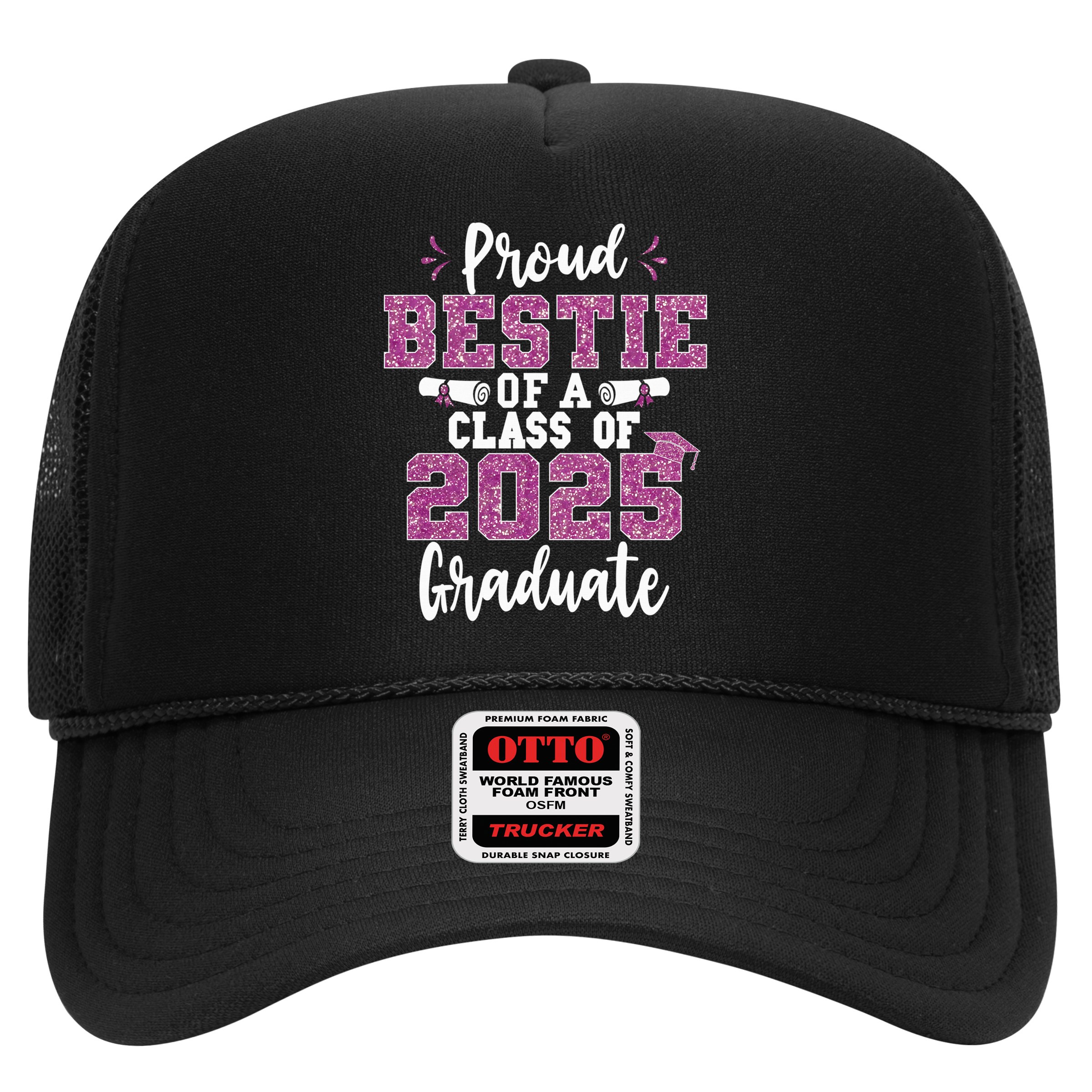 Proud Bestie Of A Class Of 2025 Graduate Senior Graduation Hat