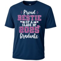 Proud Bestie Of A Class Of 2025 Graduate Senior Graduation Cooling Performance Crew T-Shirt
