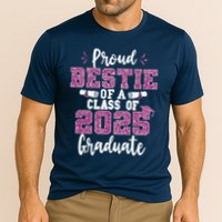 Proud Bestie Of A Class Of 2025 Graduate Senior Graduation Cooling Performance Crew T-Shirt