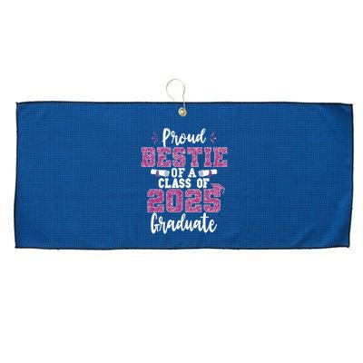 Proud Bestie Of A Class Of 2025 Graduate Senior Graduation Large Microfiber Waffle Golf Towel