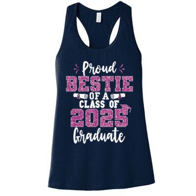 Proud Bestie Of A Class Of 2025 Graduate Senior Graduation Womens Tank Top