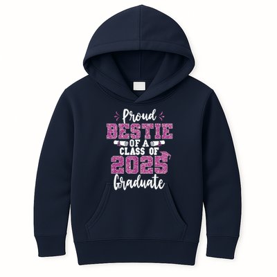 Proud Bestie Of A Class Of 2025 Graduate Senior Graduation Kids Hoodie