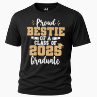 Proud Bestie Of A Class Of 2025 Graduate Senior Graduation Cooling Performance Crew T-Shirt