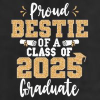 Proud Bestie Of A Class Of 2025 Graduate Senior Graduation Adult Drive Performance Visor