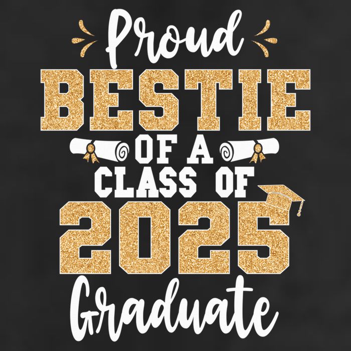 Proud Bestie Of A Class Of 2025 Graduate Senior Graduation Adult Drive Performance Visor