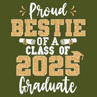Proud Bestie Of A Class Of 2025 Graduate Senior Graduation Sustainable Bucket Hat