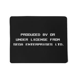 Produced By Or Under License From Sega Enterprises Ltd Mousepad