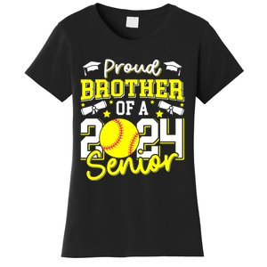 Proud Brother Of A 2024 Senior Brother Class 2024 Softball Women's T-Shirt