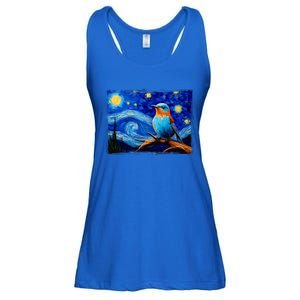 Patience Bluebird Of Happiness Blue Bird Eastern Bluebird Ladies Essential Flowy Tank