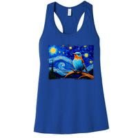 Patience Bluebird Of Happiness Blue Bird Eastern Bluebird Women's Racerback Tank