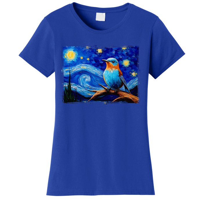 Patience Bluebird Of Happiness Blue Bird Eastern Bluebird Women's T-Shirt