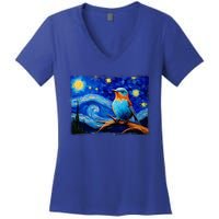 Patience Bluebird Of Happiness Blue Bird Eastern Bluebird Women's V-Neck T-Shirt