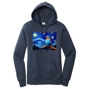 Patience Bluebird Of Happiness Blue Bird Eastern Bluebird Women's Pullover Hoodie