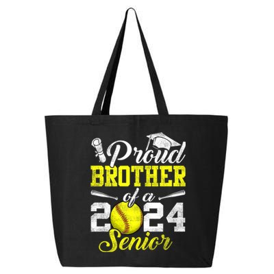 Proud Brother Of A 2024 Senior Brother Class 2024 Softball 25L Jumbo Tote