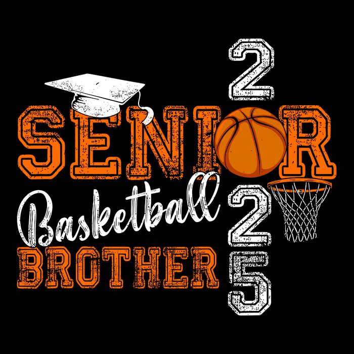 Proud Brother Of A Basketball Senior 2025 Graduation Cooling Performance Crew T-Shirt