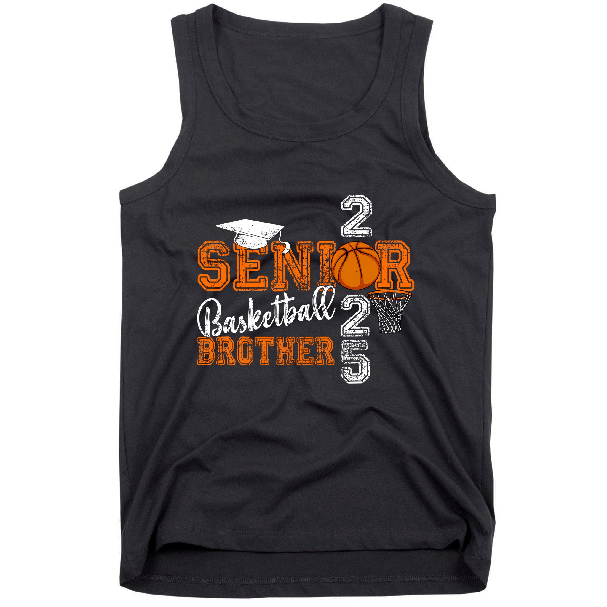 Proud Brother Of A Basketball Senior 2025 Graduation Tank Top