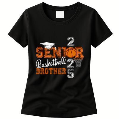 Proud Brother Of A Basketball Senior 2025 Graduation Womens T-Shirt